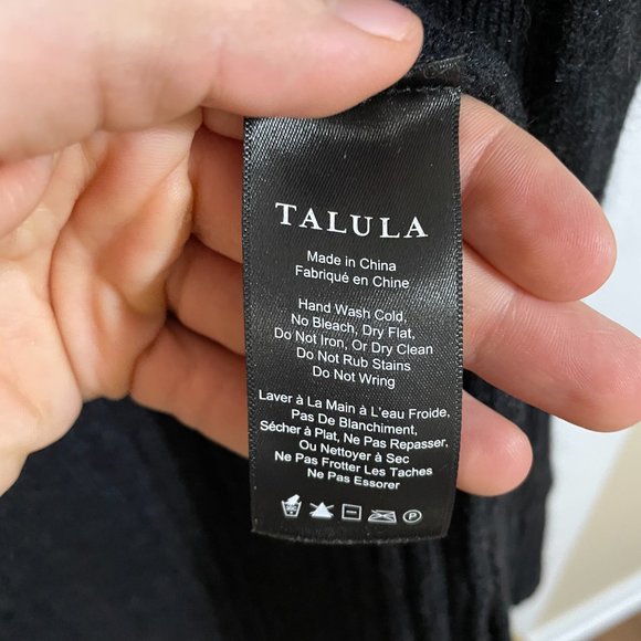 Talula Aritizia Black Cashmere Blend Pocket Cardigan - Picture 7 of 8